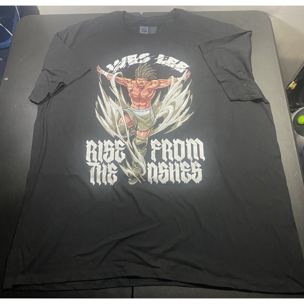 WWE Wes Lee Rise from the Ashes Black T-Shirt Men's‎ Sz 3XL